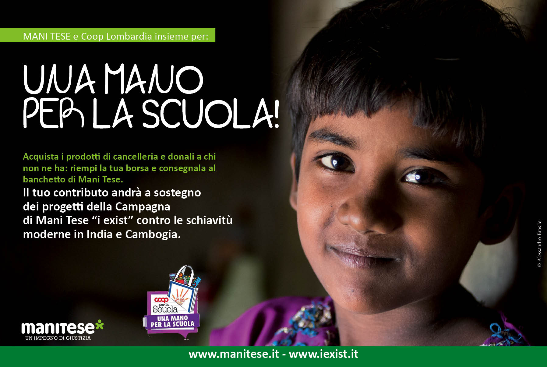 Mani Tese Una Mano per la Scuola 2016 CARTOLINA