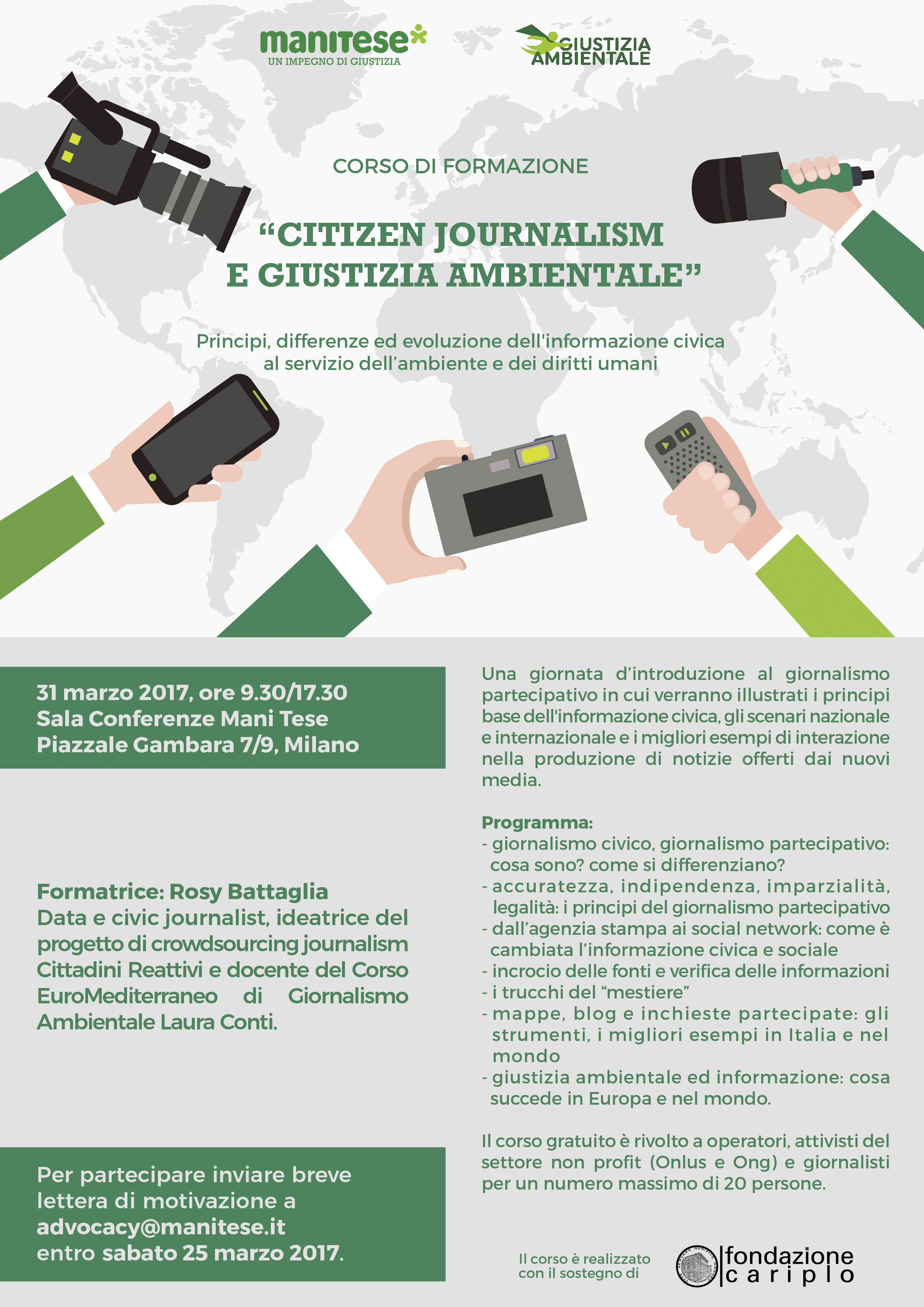 Citizen Journalism Mani Tese 2017