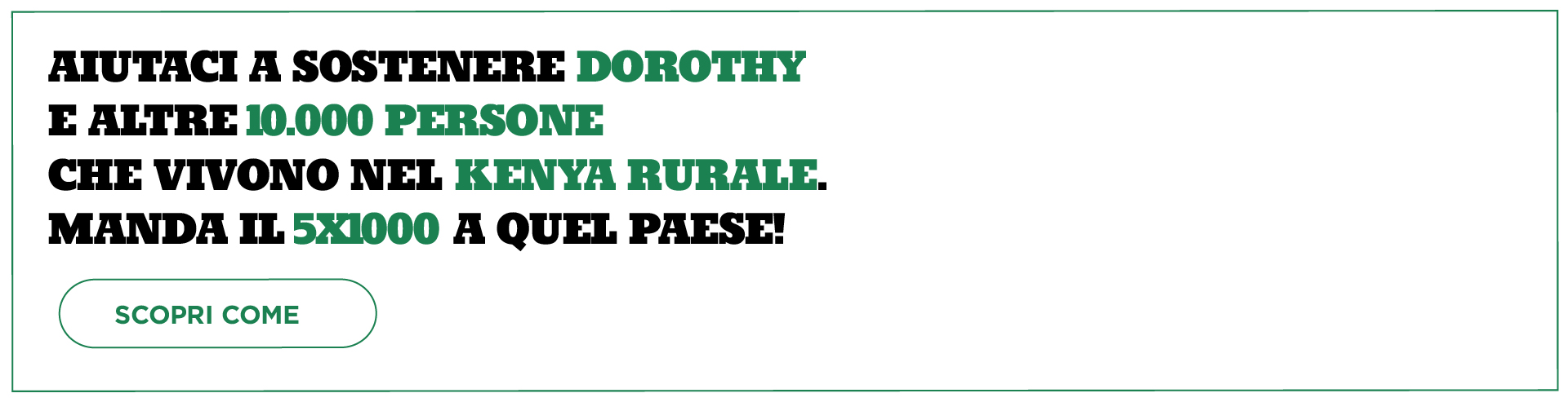 dorothy 5x1000 Kenya Mani Tese 2018