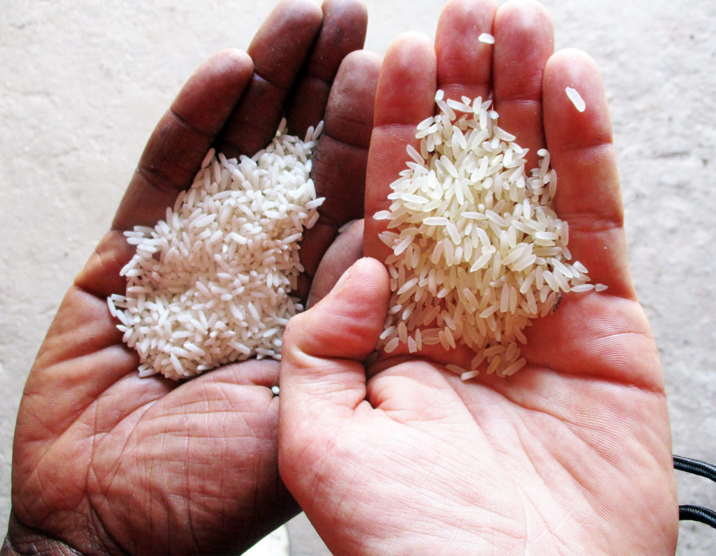 riso bianco parboiled mani Burkina Faso Mani Tese 2018
