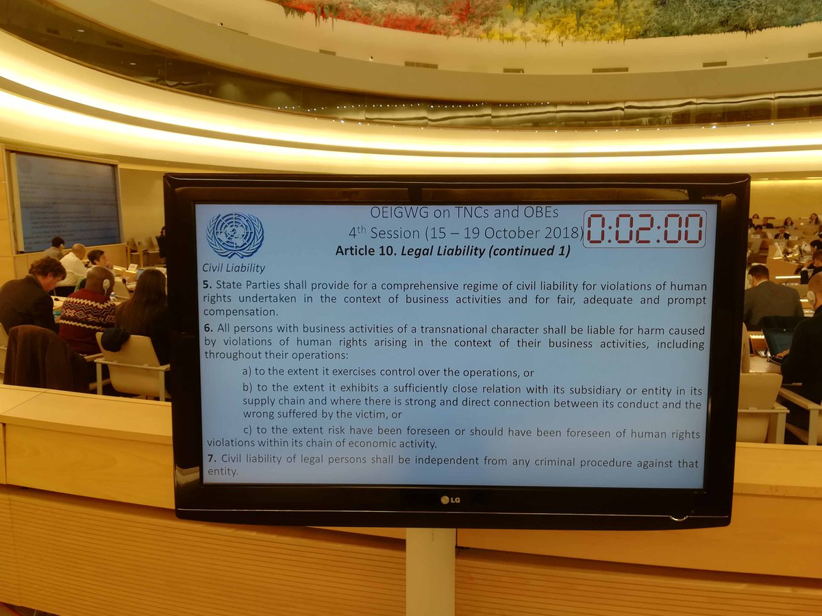Foto ECCJ su Binding Treaty
