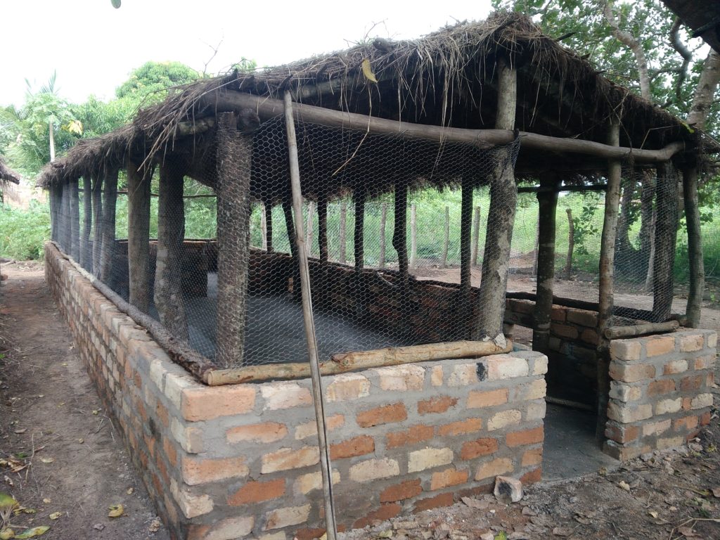 pollaio finito progetto foreste mozambico mani tese 2019