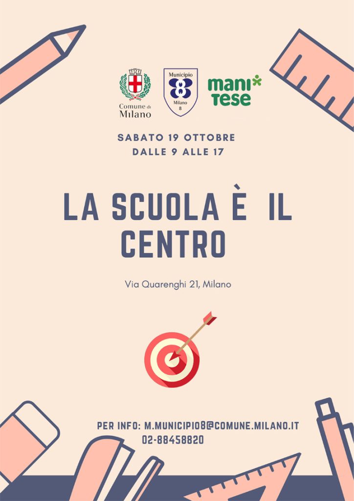 Flyer la scuola è il centro fronte 2019