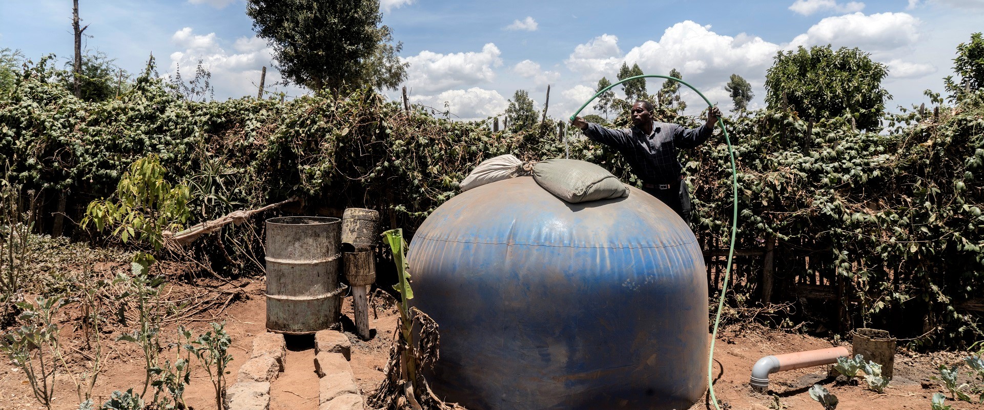 impianto biogas kenya mani tese