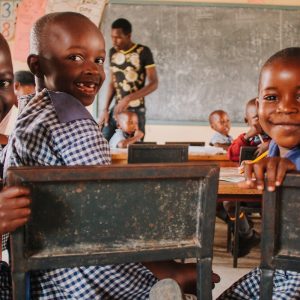 Bambini in una scuola in Benin