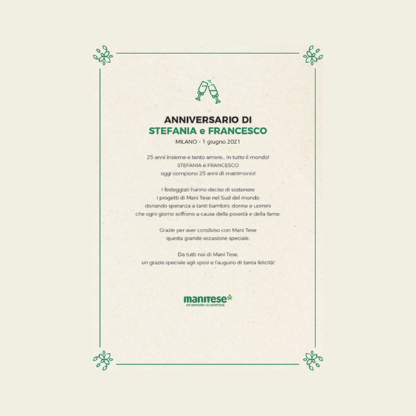 Pergamena Anniversario