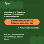 Mani Tese si unisce alle imprese e alla società civile per chiedere al governo italiano di sostenere la CSDDD